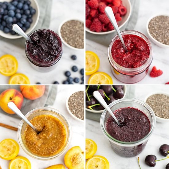 Healthy Chia Jam – 4 Ways