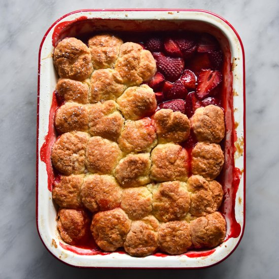 Gluten free strawberry cobbler