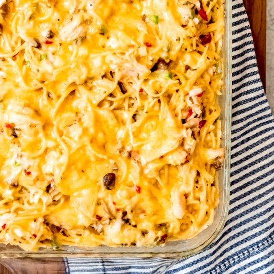 CHICKEN SPAGHETTI CASSEROLE