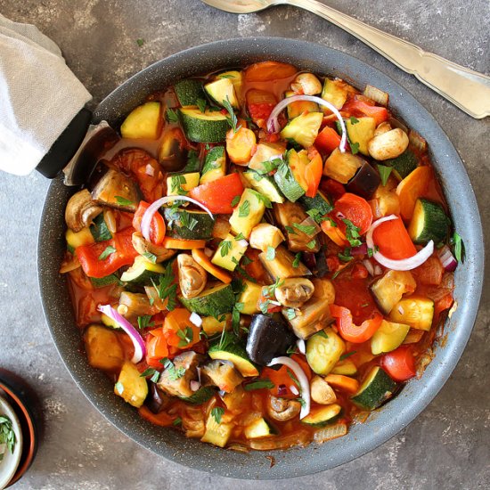 Easy summer veggies stew