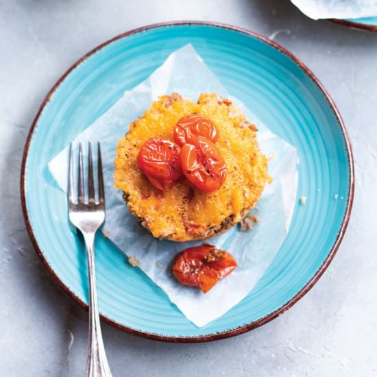 A cheesy polenta casserole