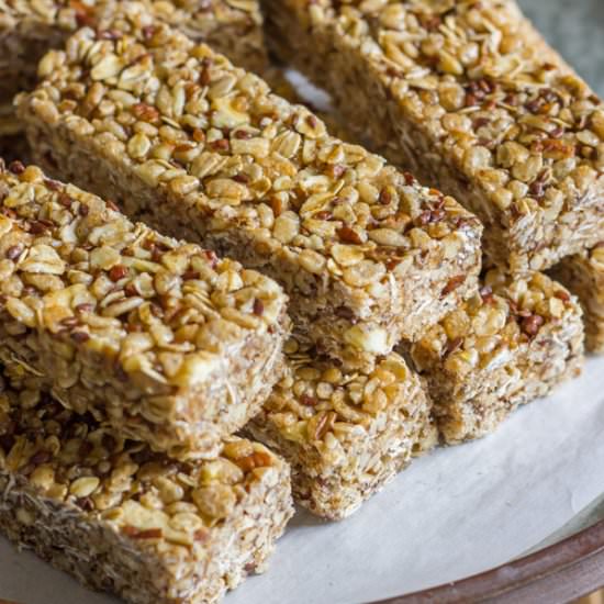 Chewy Apple Cinnamon Granola Bars