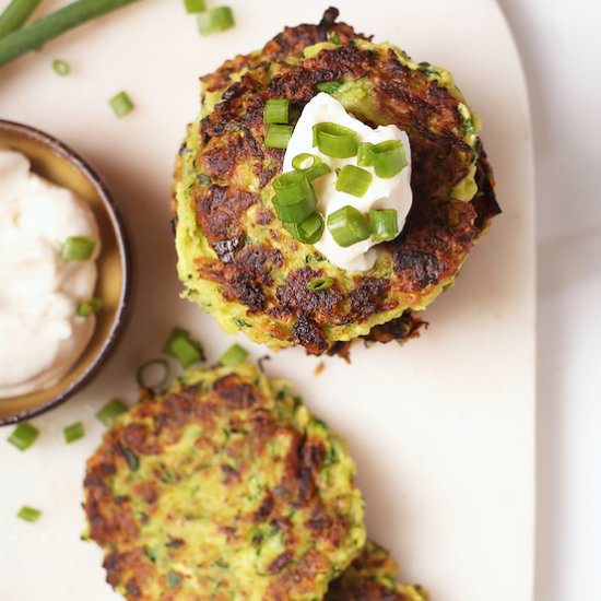 Vegan Zucchini Fritters