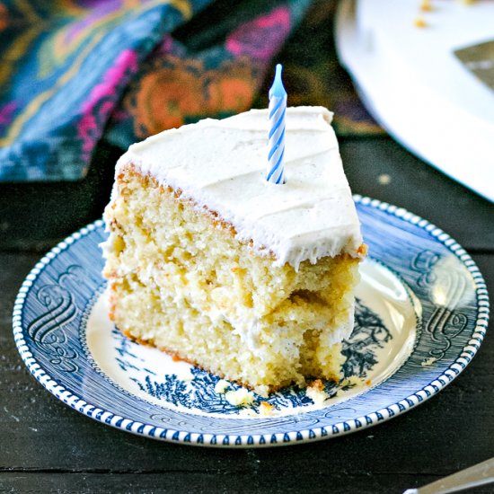 Gluten Free Vanilla Birthday Cake