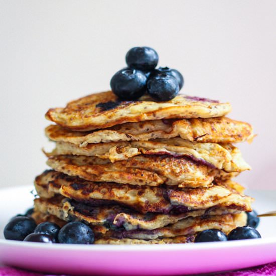 Chia Blueberry Pancakes