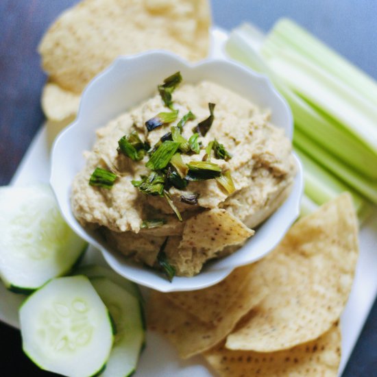 Sunflower Seed Scallion Hummus