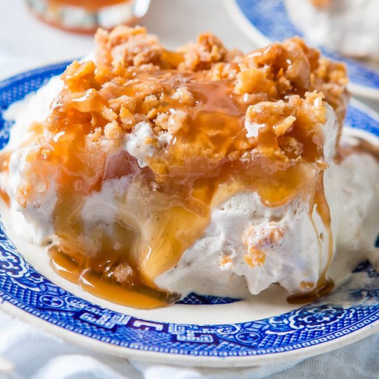 APPLE PIE FRIED ICE CREAM CAKE