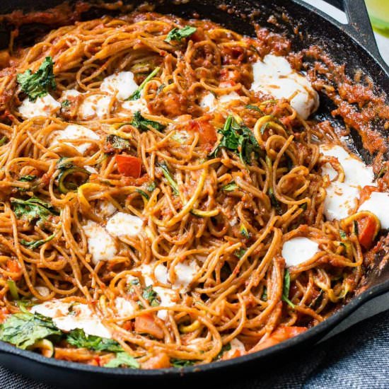 SUN DRIED TOMATO PASTA WITH ZOODLES