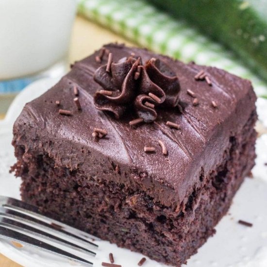 DOUBLE CHOCOLATE ZUCCHINI CAKE