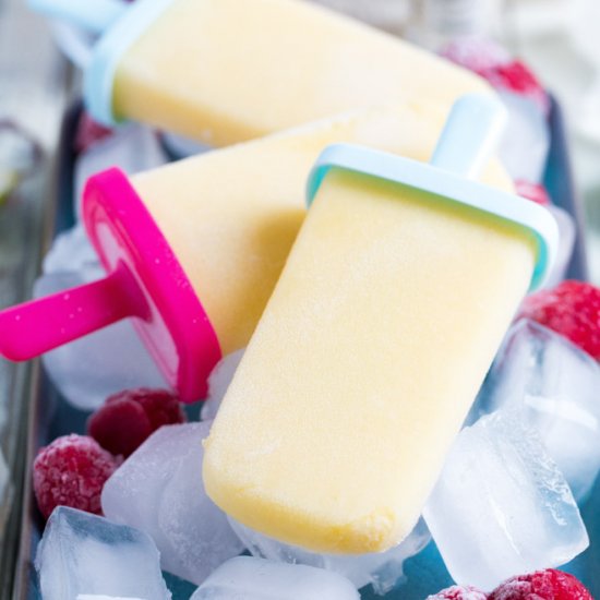 Pina Colada Ice Lollies