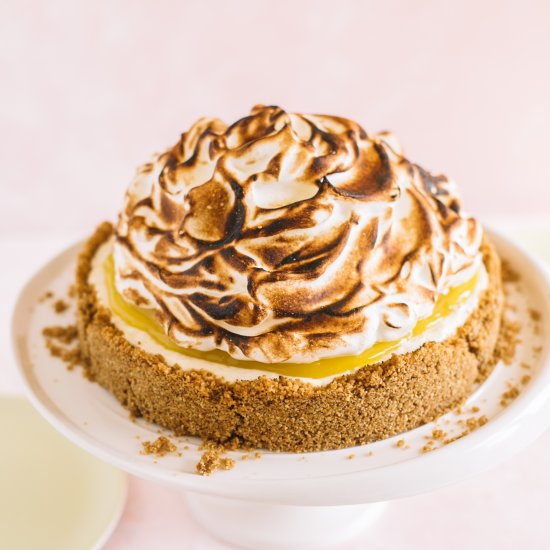 No Bake Lemon Meringue Cheesecake