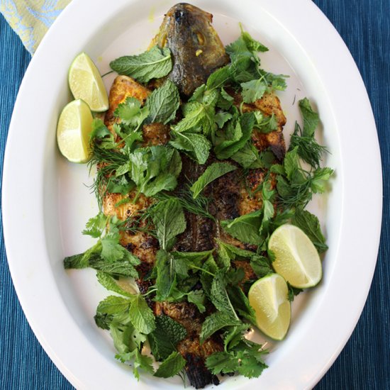 Turmeric Grilled Sea Bass