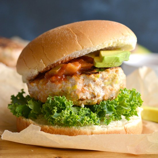 Chicken Guacamole Burgers