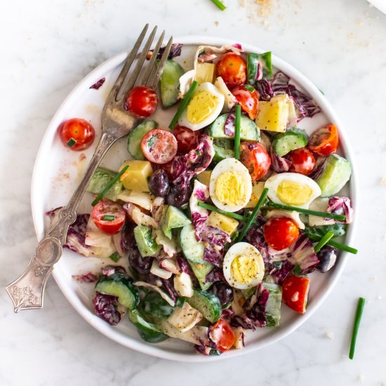 Quail Eggs Chopped Salad