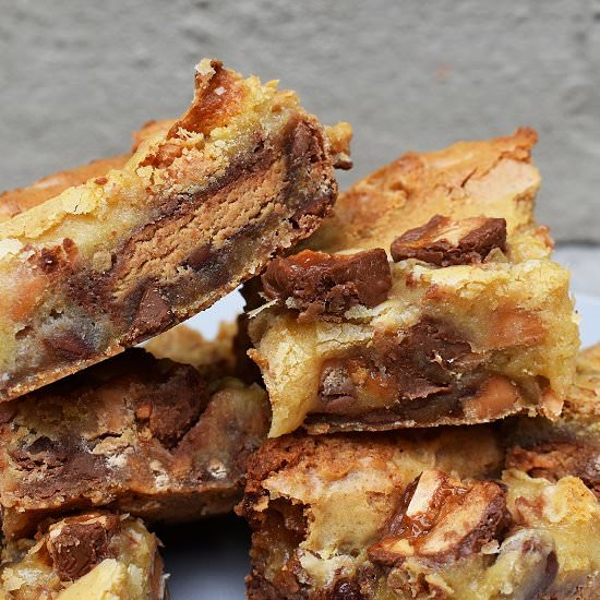 Peanut Butter Cup Blondies