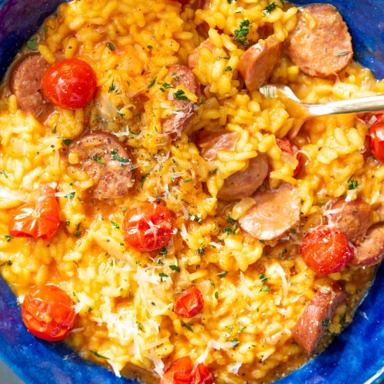 Saffron Risotto with Clams…