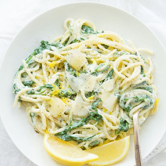 10-minute lemon ricotta pasta