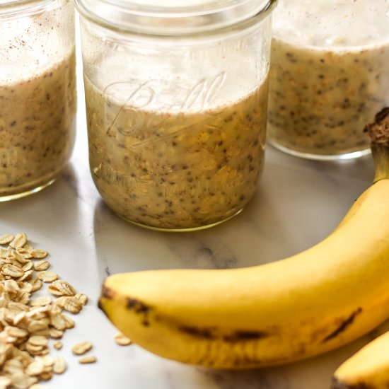 Basic Banana Overnight Oats