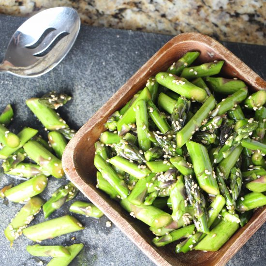 sesame asparagus salad