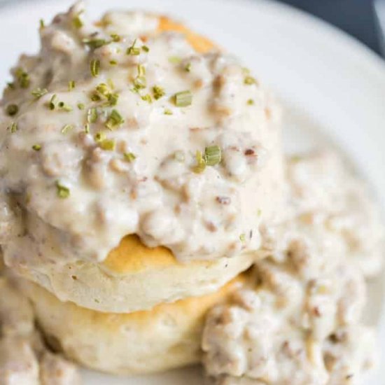 Biscuits and Sausage Gravy