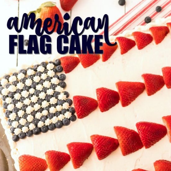 American Flag Cake