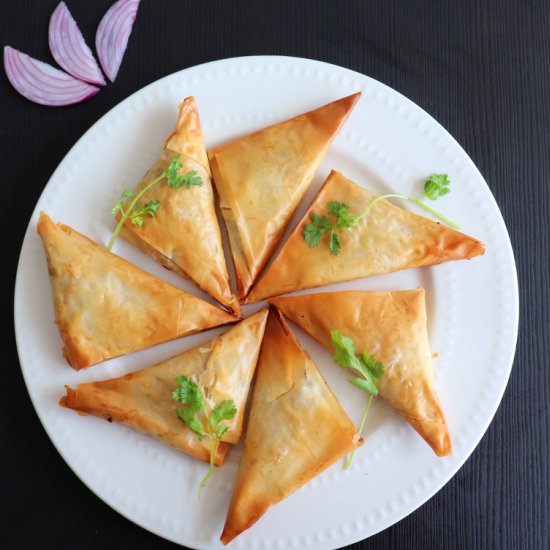 Baked Onion Samosa