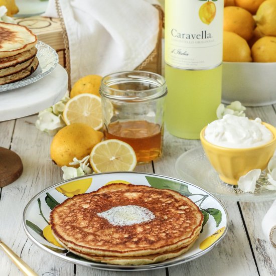 Limoncello Ricotta Pancakes