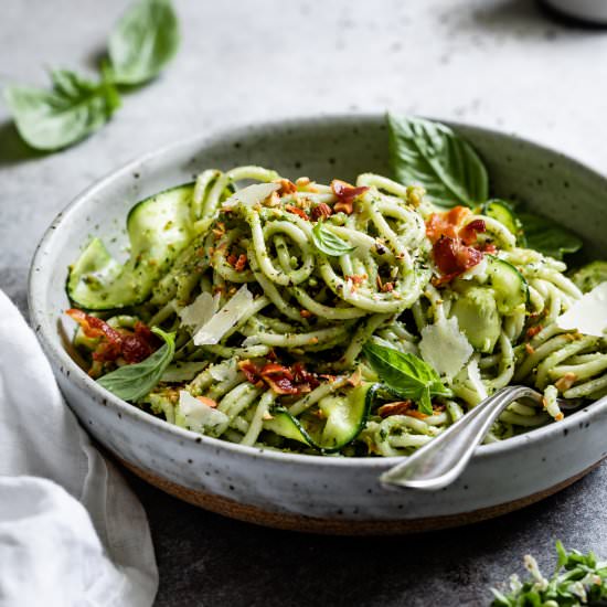 Zucchini Pesto Pasta