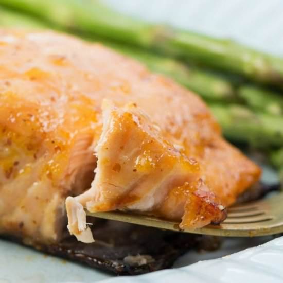 SIMPLE APRICOT LEMON SALMON