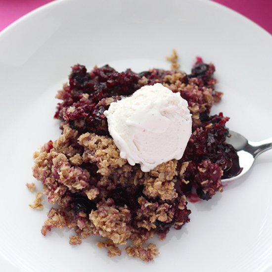 Vegan Mixed Berry Crumble (GF)