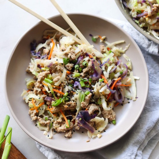 Turkey Egg Roll in a Bowl