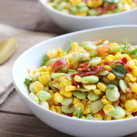 Southern Succotash with Bacon