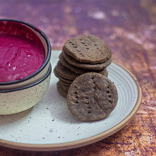 Gluten free savory Ragi Crackers