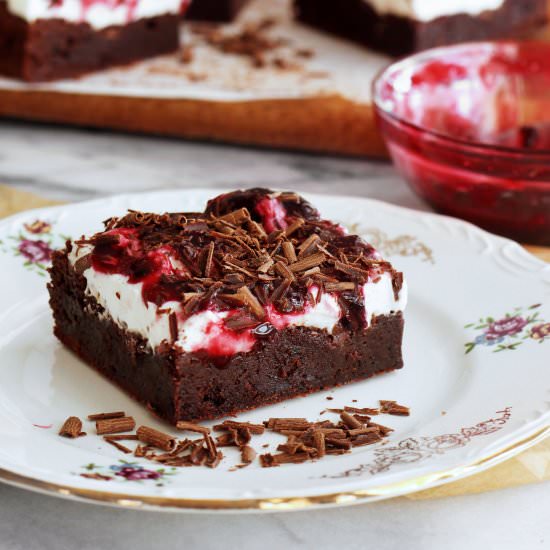 Black Forest Espresso Brownies