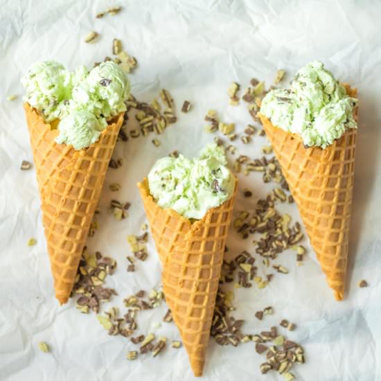 Mint Chip No Churn Ice Cream