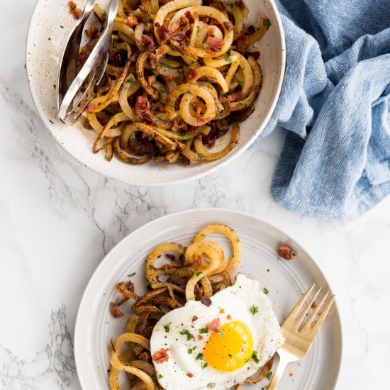 Bacon Potato Noodle Home Fries