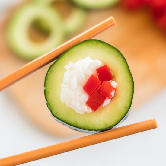 Cucumber Sushi Lunch Box Idea