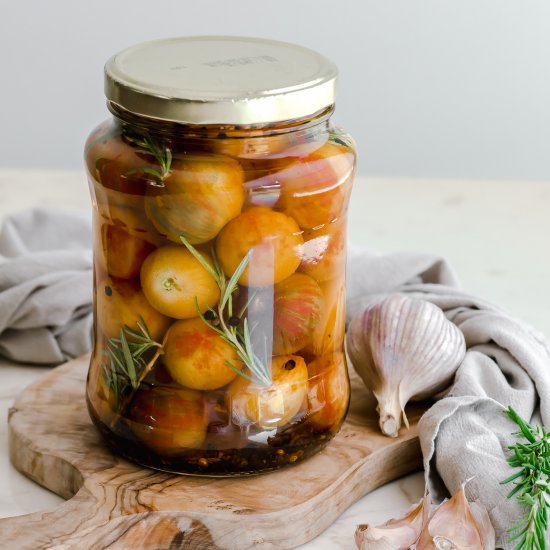 Easy Pickled Cherry Tomatoes