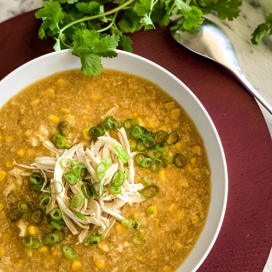 Quick Chicken and Corn Soup