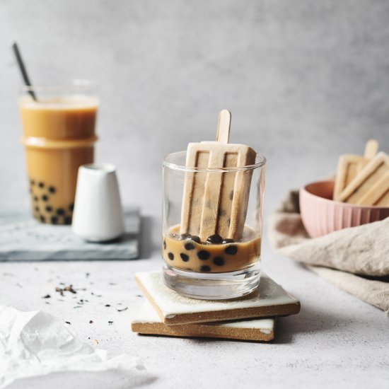 Boba Milk Tea Popsicles