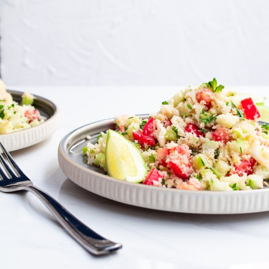 Cauliflower tabbouleh salad