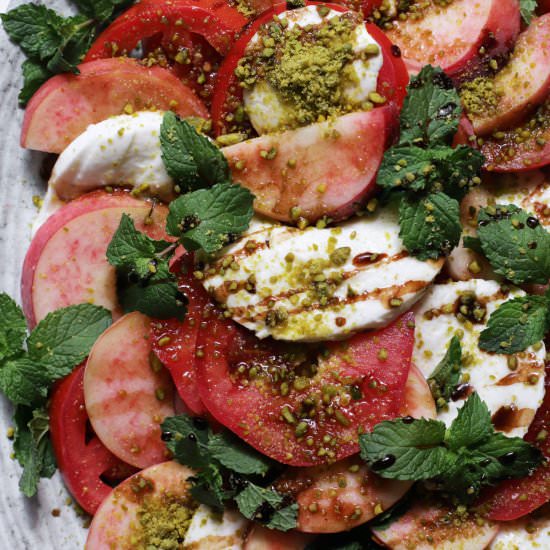 peach caprese