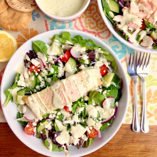 Mediterranean Salmon Salad