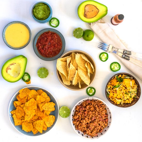 Nachos Dip Platter Recipe