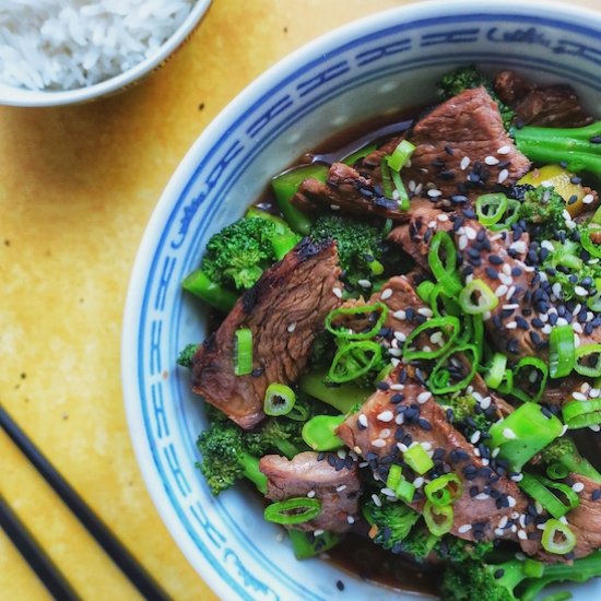 Leftover Steak and Broccoli