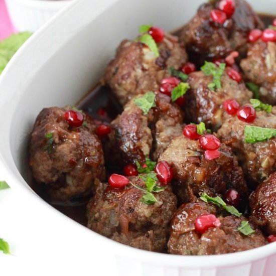 Beef Meatballs with Pomegranate