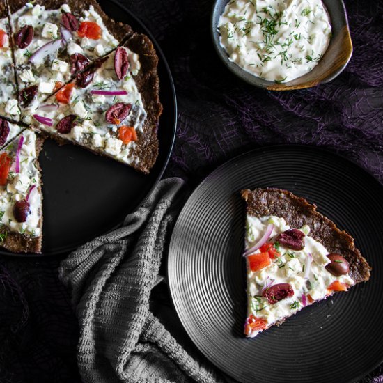 Keto Gyro Crust Pizza