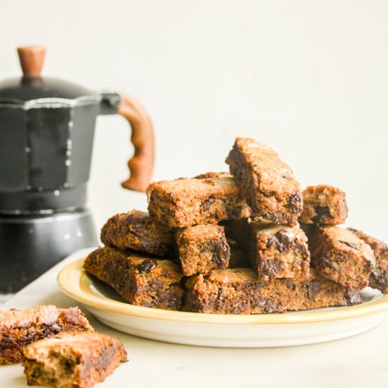 Eggless Peanut Butter Biscotti