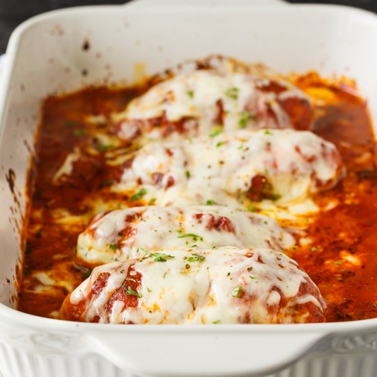 Lasagna Stuffed Chicken