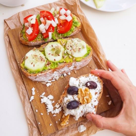 3 Healthy Toast Ideas